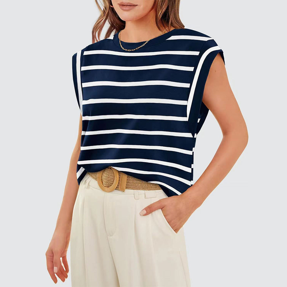 Variant image for Dam T Shirt Ärmlös Rundhalsad Bomull-46