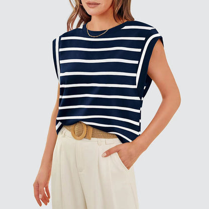 Variant image for Dam T Shirt Ärmlös Rundhalsad Bomull-46