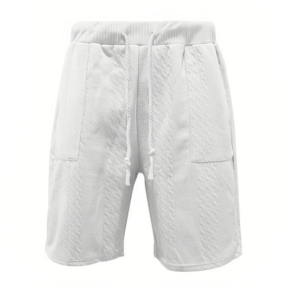 Variant image for Herr Sommar Set T-Shirt V-Hals och Shorts Lätt Bomull-61