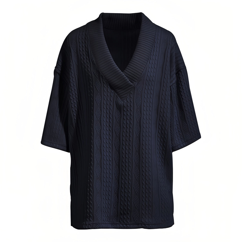 Variant image for Herr Sommar Set T-Shirt V-Hals och Shorts Lätt Bomull-36