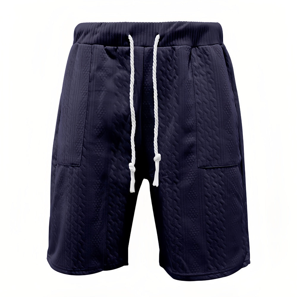 Variant image for Herr Sommar Set T-Shirt V-Hals och Shorts Lätt Bomull-66