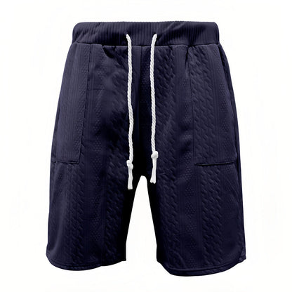 Variant image for Herr Sommar Set T-Shirt V-Hals och Shorts Lätt Bomull-66