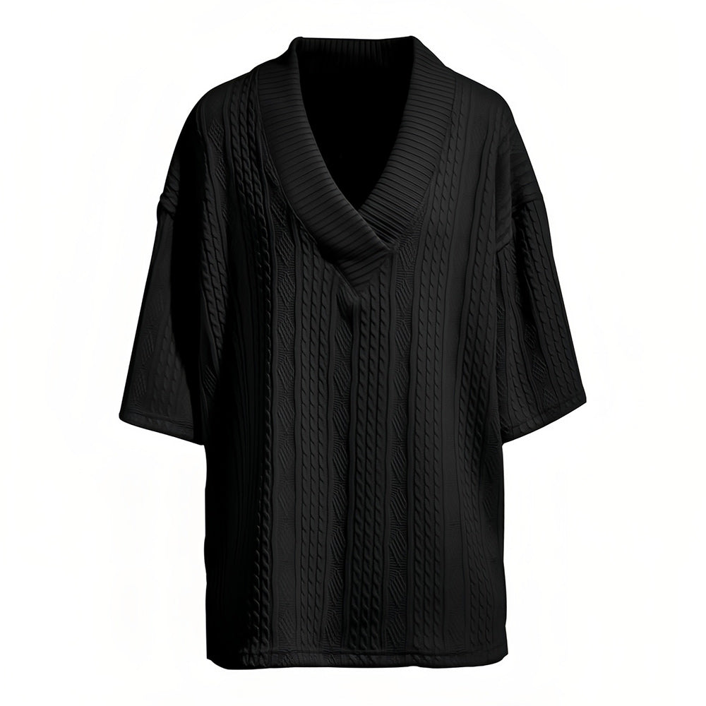 Variant image for Herr Sommar Set T-Shirt V-Hals och Shorts Lätt Bomull-41