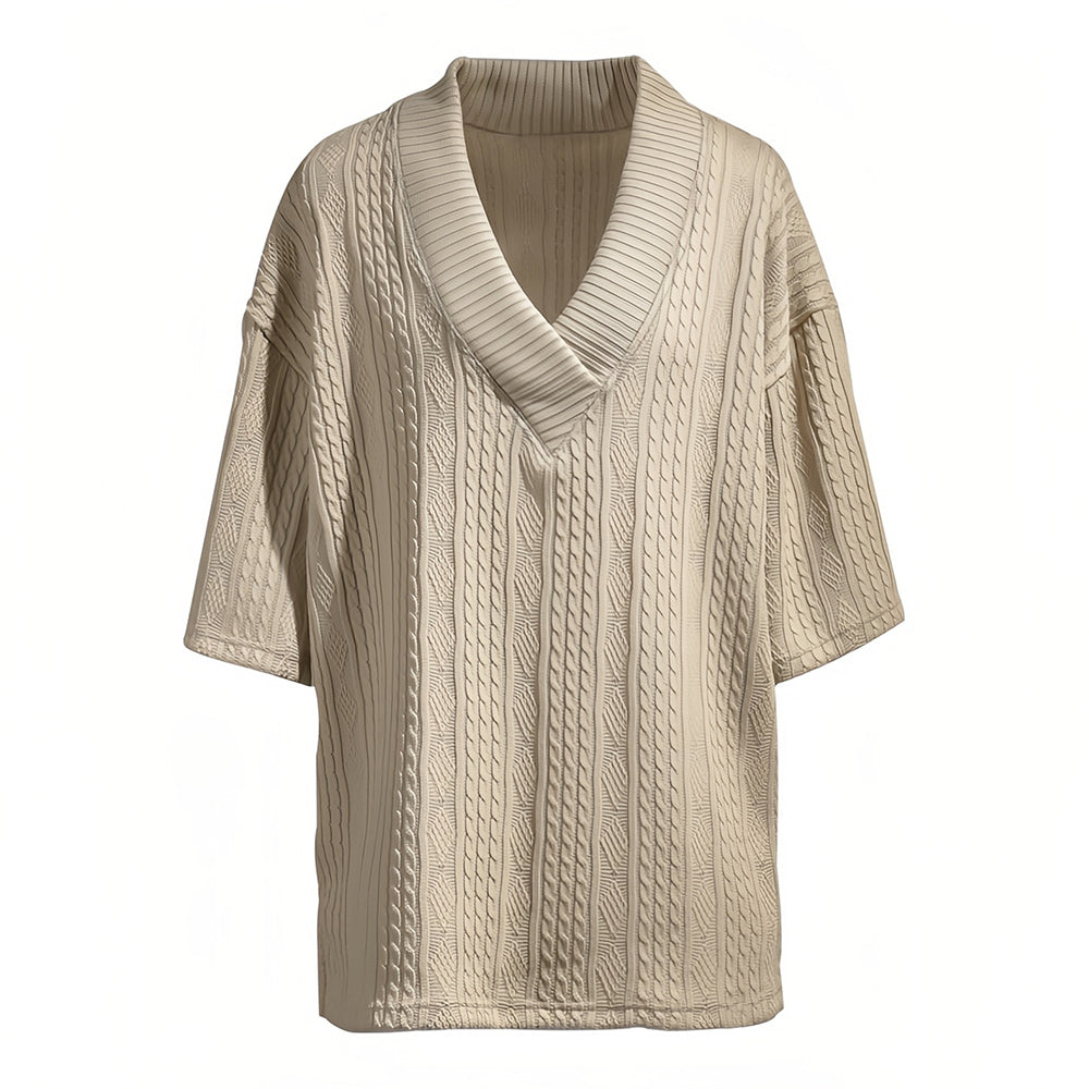 Variant image for Herr Sommar Set T-Shirt V-Hals och Shorts Lätt Bomull-46