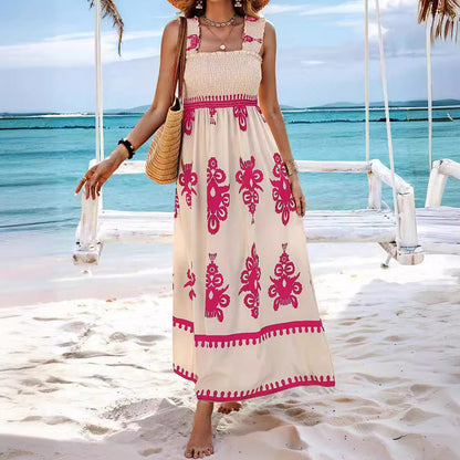 Strandklänning Dam med Bröstomslagsdesign i Mjuk Bomullsblandning – Vit, S-2XL 9