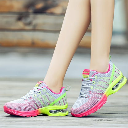 Kvinnors Sneakers Sportiga Mesh med Minnesskum-4