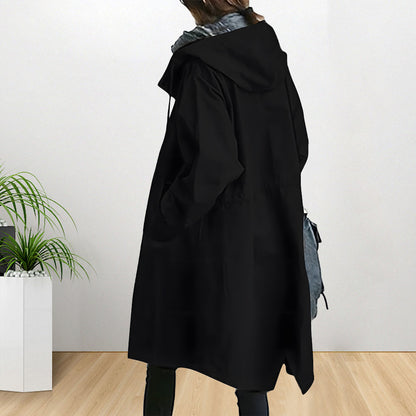 Damjacka Vattentät Medium Längd Skräddarsydd Polyester-4
