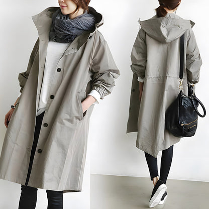 Damjacka Vattentät Medium Längd Skräddarsydd Polyester-6