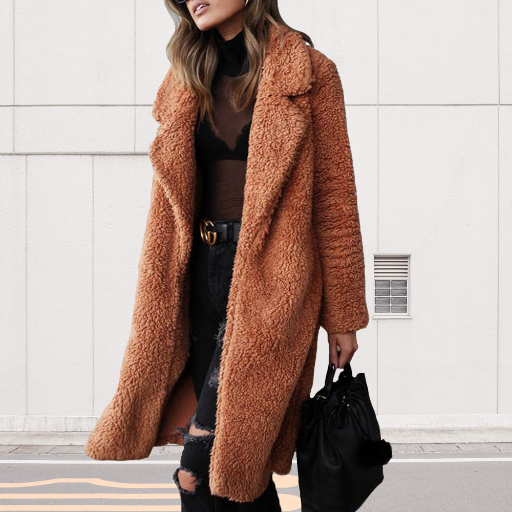 Variant image for Dam Kappa Lång Dubbelsidig Sammet med Långa Ärmar-11