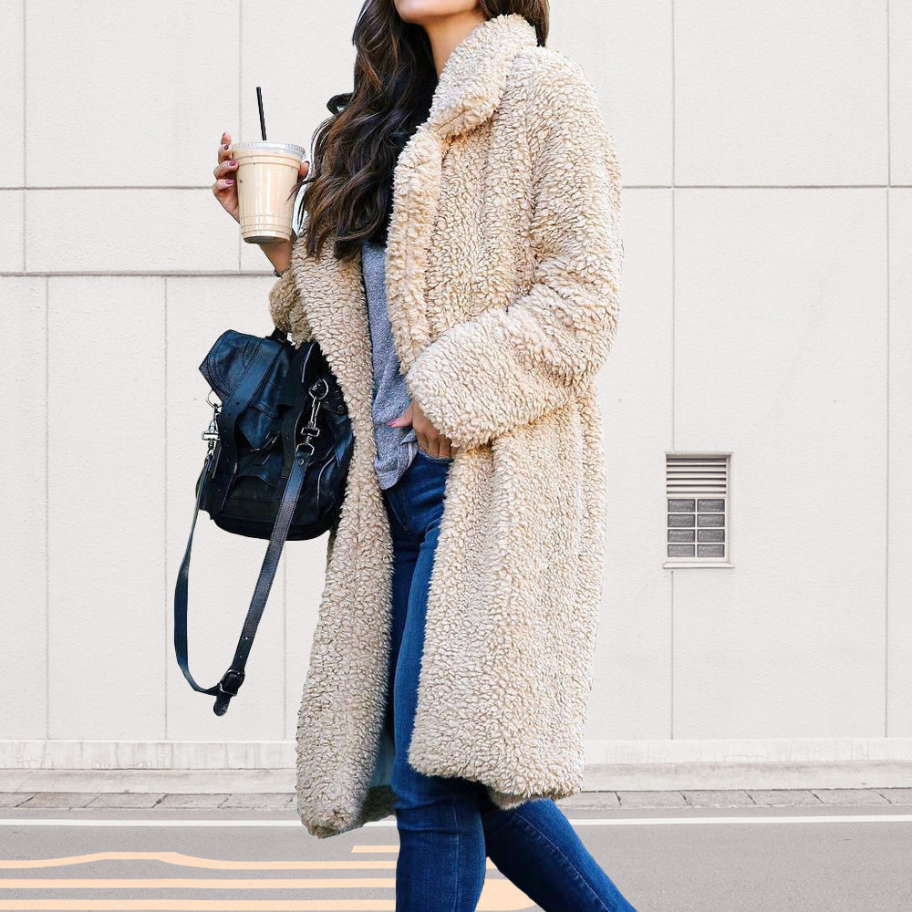 Variant image for Dam Kappa Lång Dubbelsidig Sammet med Långa Ärmar-16