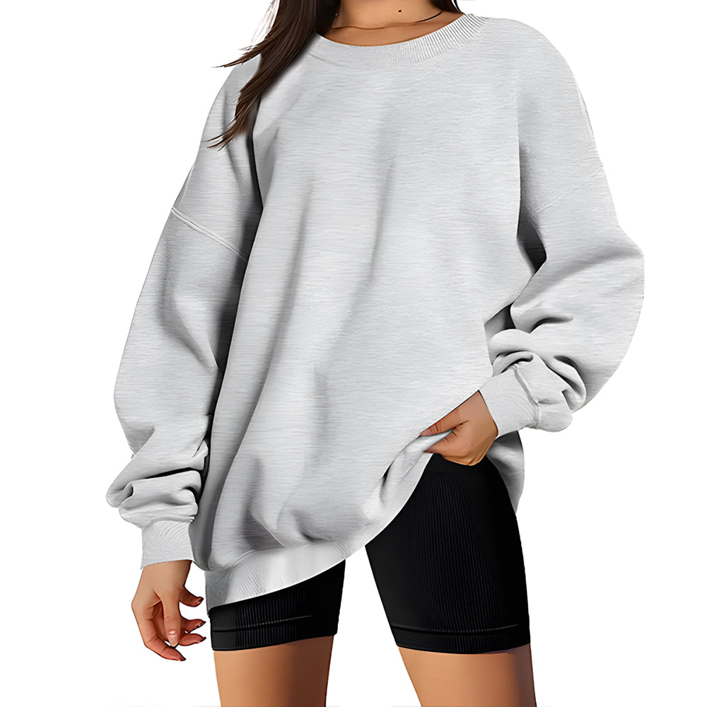 Dam Tröja Casual Rund Hals Polyester med Boktop Mönster-5