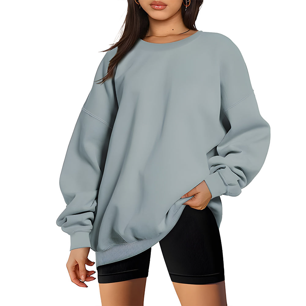 Dam Tröja Casual Rund Hals Polyester med Boktop Mönster-6