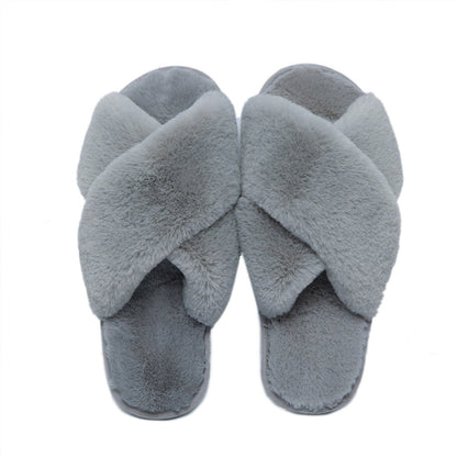 Kvinnors Mula Öppet Tåområde Korsad Fleece-2