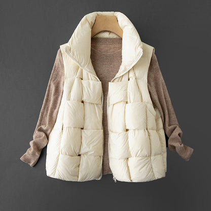 Dam Dunväst Elegant Designad För Lager-på-Lager-Styling-2