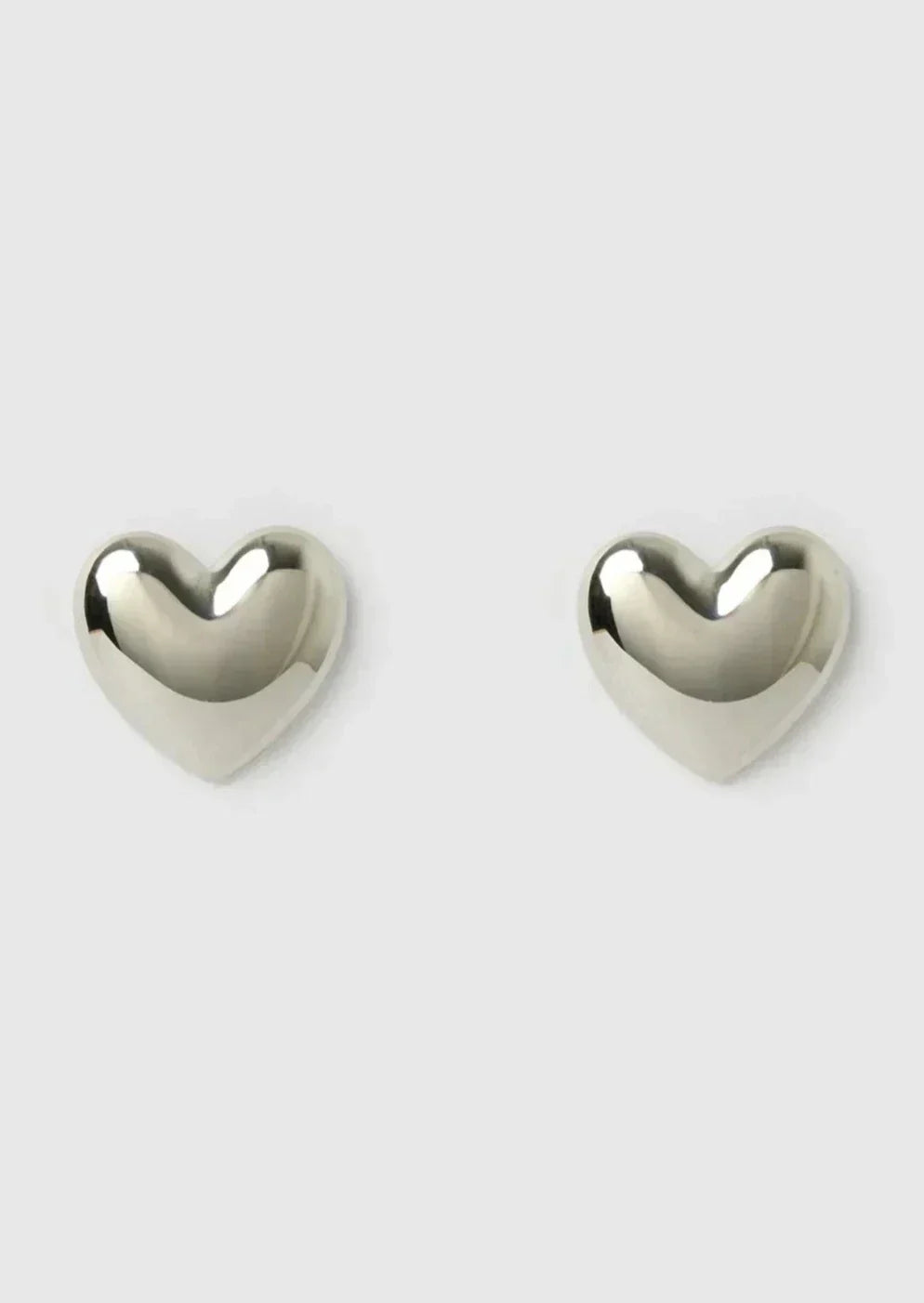 Kvinnors Örhängen Hjärtaformad Design Silver Metall-3