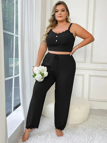Kvinnors Loungewear Set Överdimensionerad Bomullskomfort 2