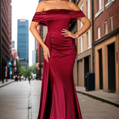 Dam Aftonklänning Flödande Polyester för Formella Tillfällen-2