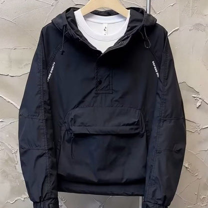 Herren Vindbrytare Halv Blixtlås Lätt Polyester-4