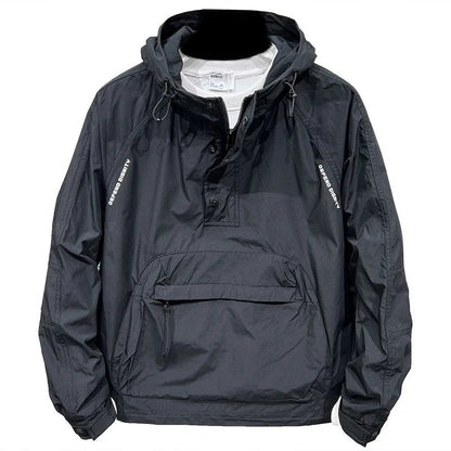 Herren Vindbrytare Halv Blixtlås Lätt Polyester-1