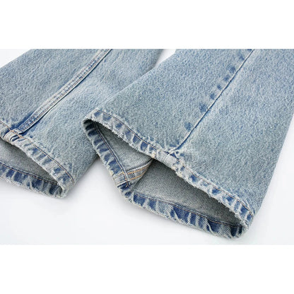 Dam Jeans Hög Midja Baggy Denim-5