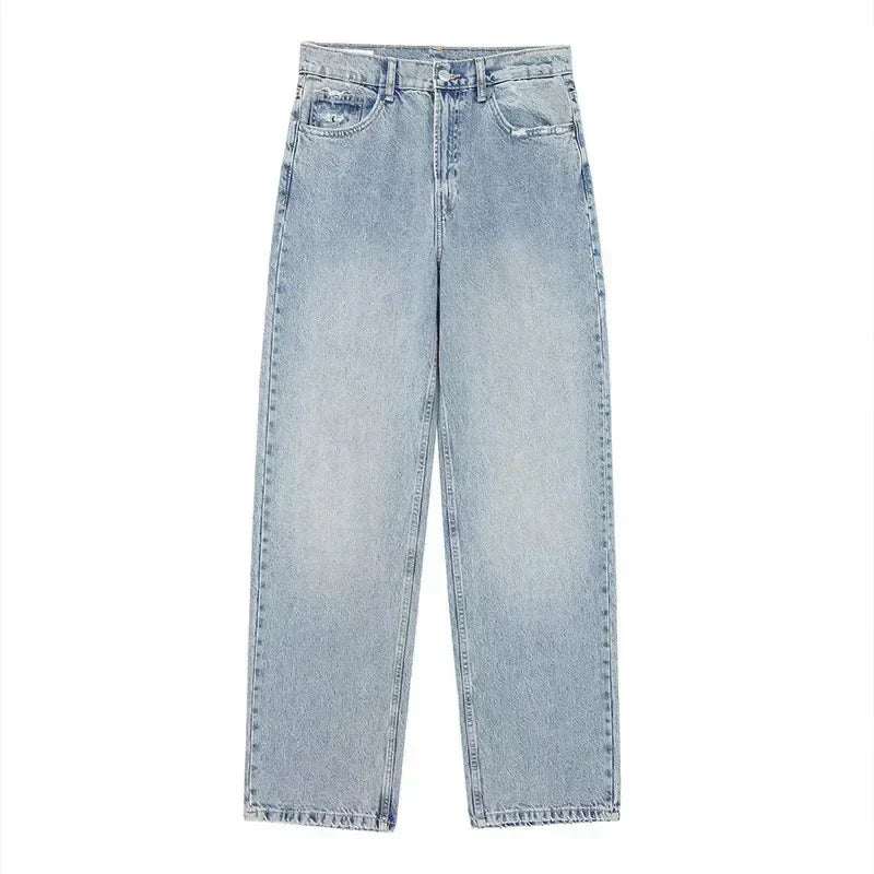 Dam Jeans Hög Midja Baggy Denim-1
