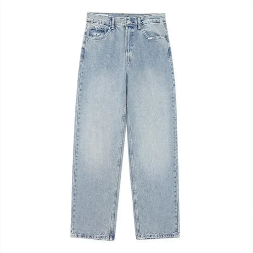 Dam Jeans Hög Midja Baggy Denim-1