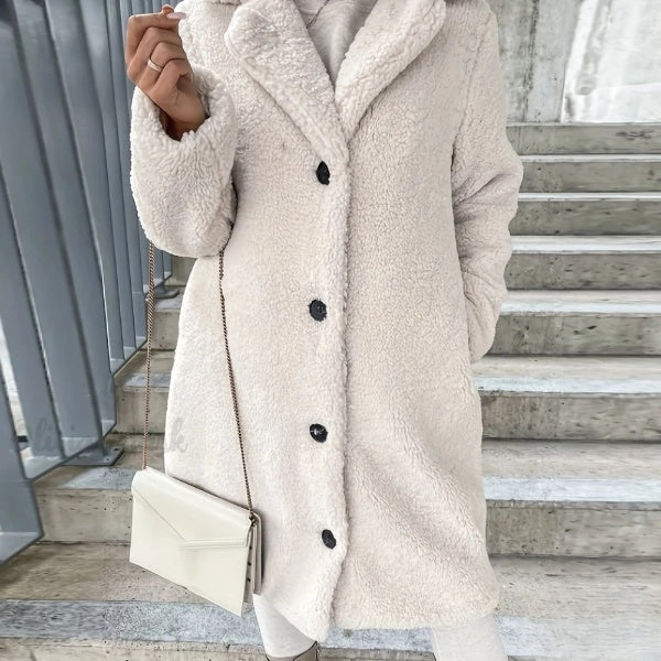 Kvinnors Vinterklänning Minimalistisk Design Polyester 7