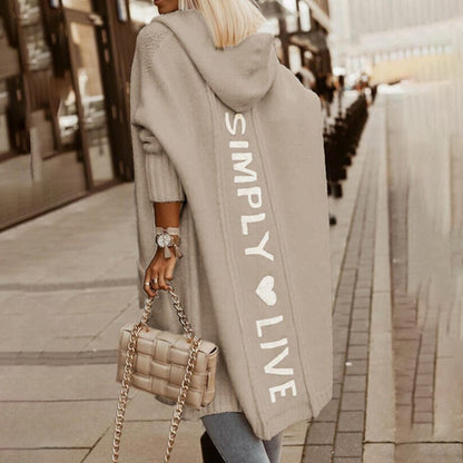 Dam Cardigan Enkel Elegans Mjuk Material-2