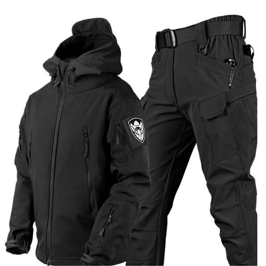 Herr Vindbrytare och Byxor Av Högkvalitativ Polyester, Avslappnad Passform-1