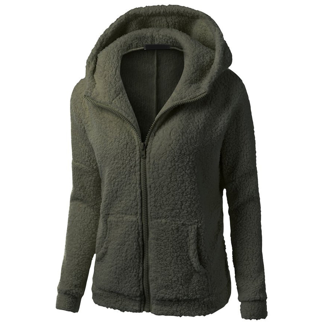 Damjacka Hooded Avslappnad Polyester för Kalla Dagar-3