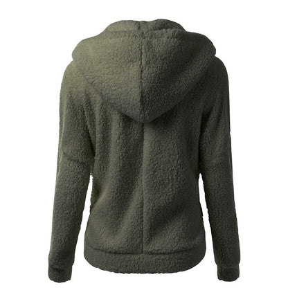 Damjacka Hooded Avslappnad Polyester för Kalla Dagar-2