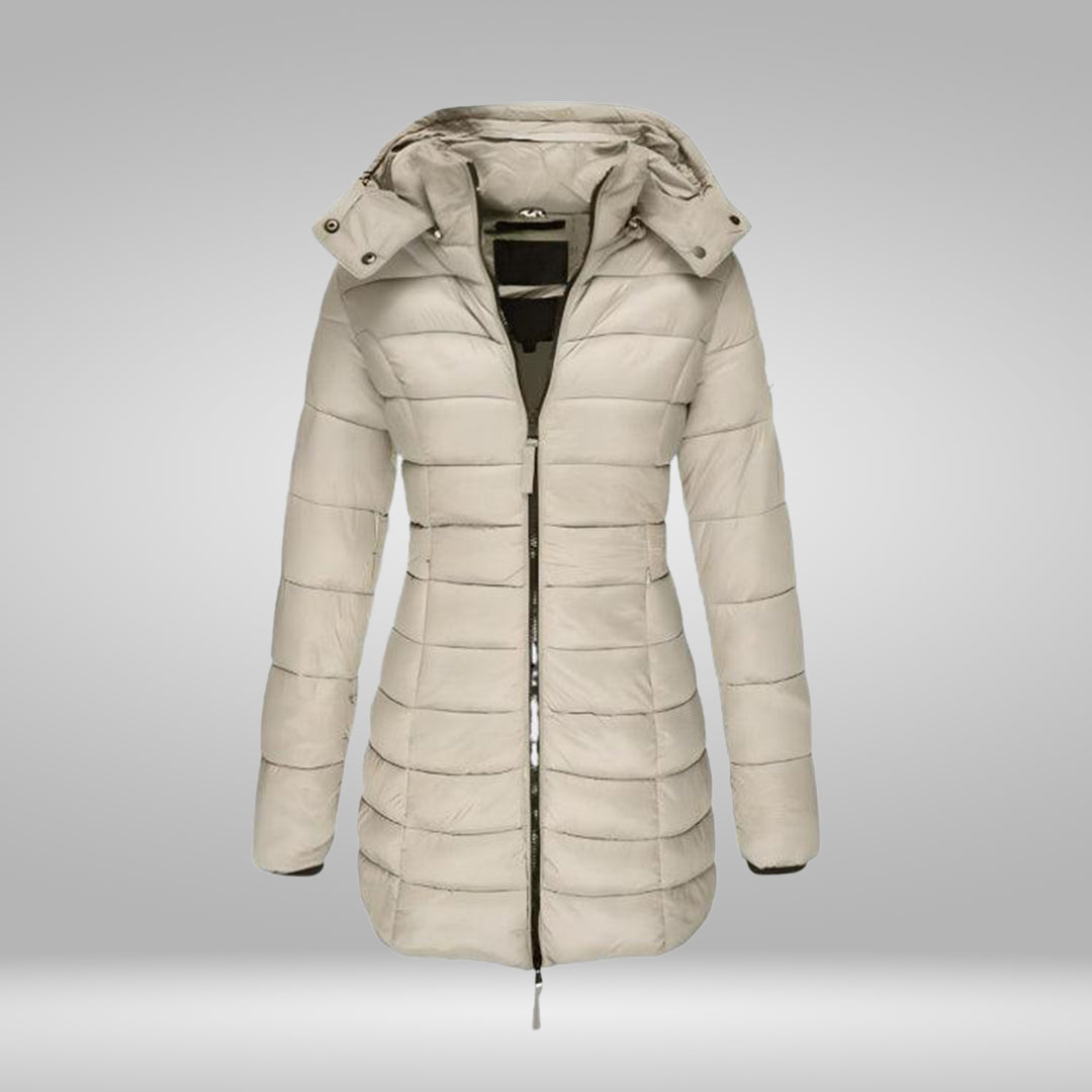 Variant image for Dam Kappa Lång med Mjukt Inre Foder och Huva i Polyester-16