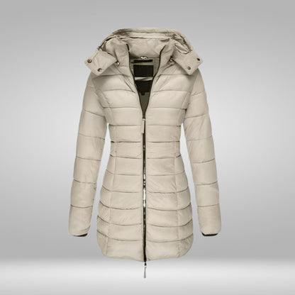 Variant image for Dam Kappa Lång med Mjukt Inre Foder och Huva i Polyester-16