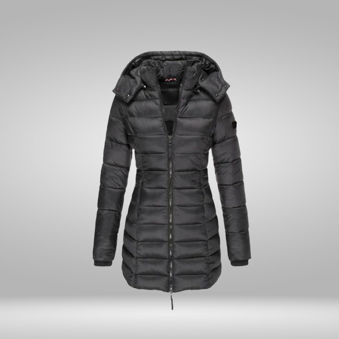 Variant image for Dam Kappa Lång med Mjukt Inre Foder och Huva i Polyester-1
