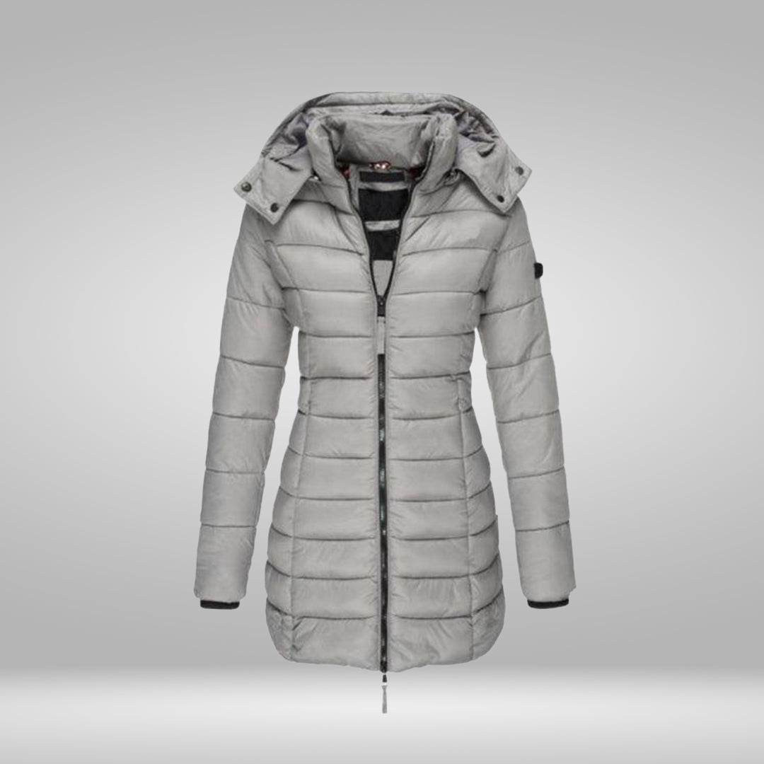Variant image for Dam Kappa Lång med Mjukt Inre Foder och Huva i Polyester-13