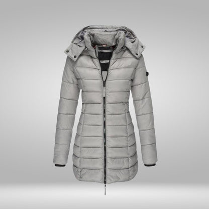 Variant image for Dam Kappa Lång med Mjukt Inre Foder och Huva i Polyester-13
