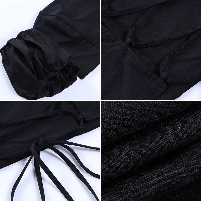 Festtoppar Dam Snörningsdetalj Kort Ärmar Polyester-6