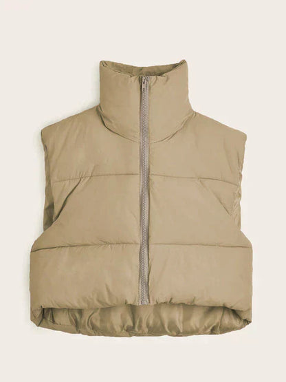 Dam Vinterväst Vattentät Polyester Vadderad Design-2