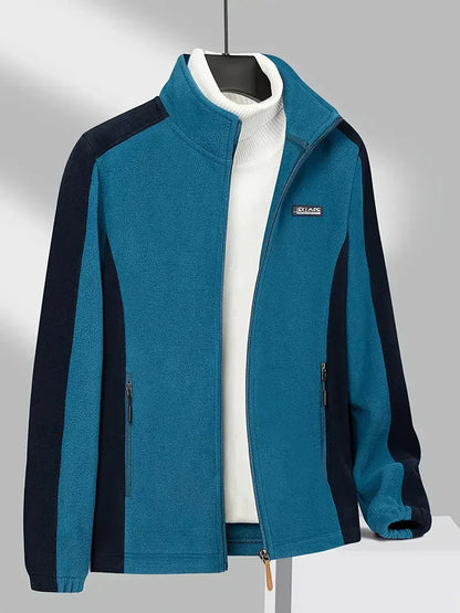 Dam Fleecejacka Hög Krage Mjuk Polyester-4