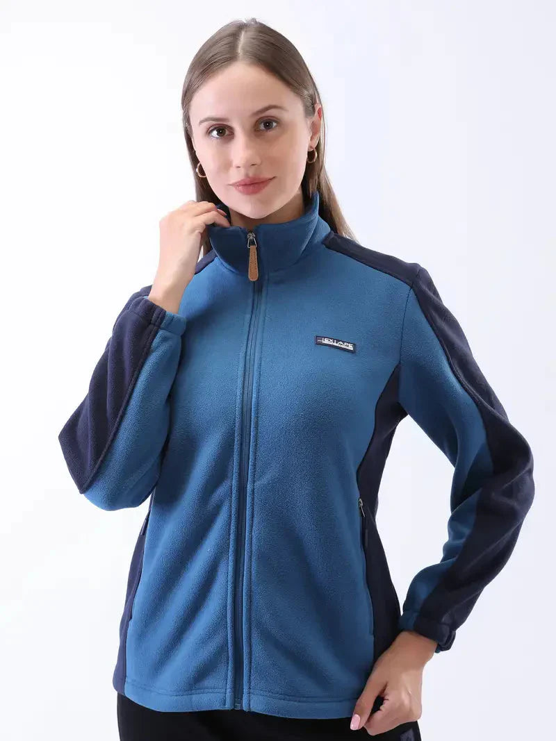 Variant image for Dam Fleecejacka Hög Krage Mjuk Polyester-1