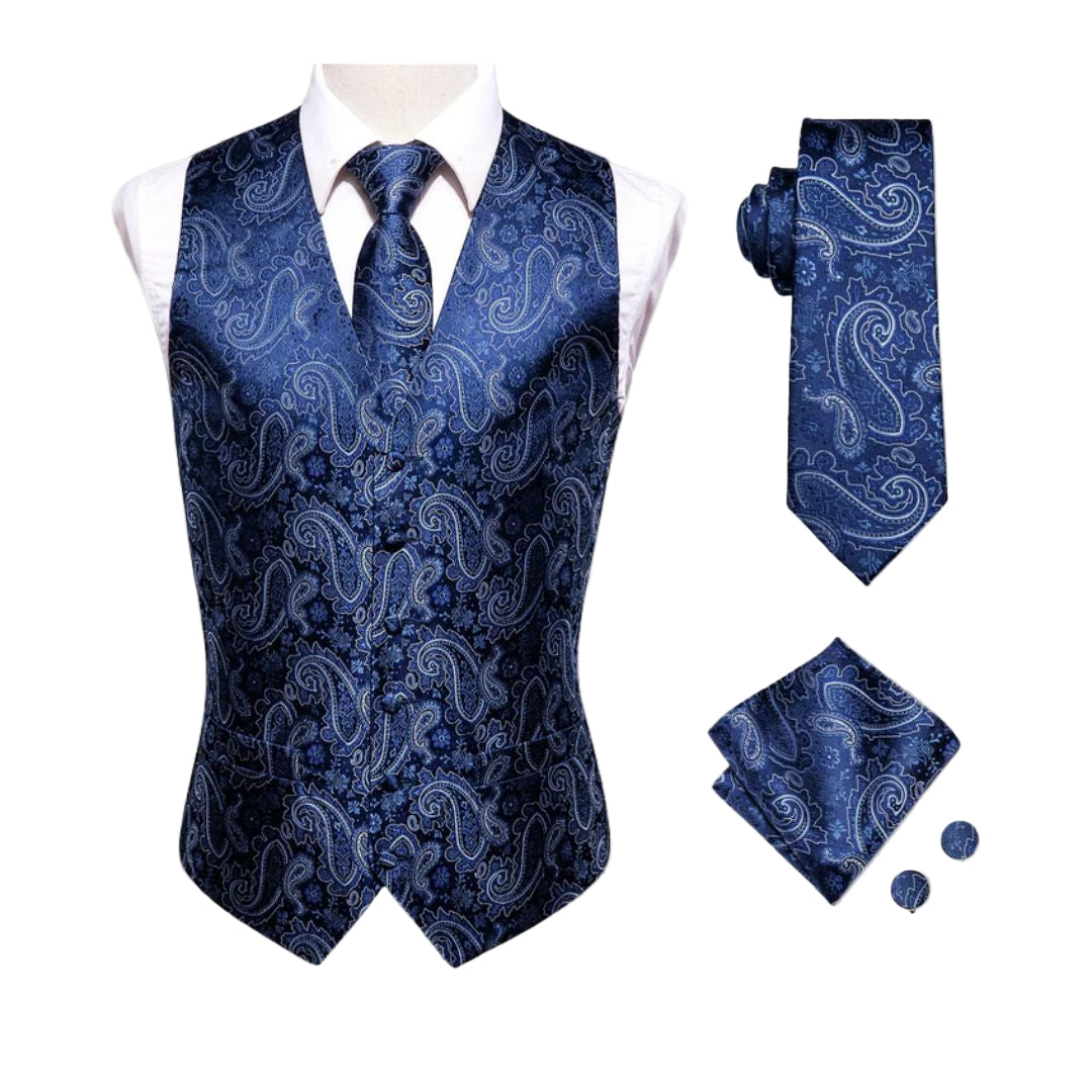 Dam Stickad Väst Elegant Tidlös Bomull-1