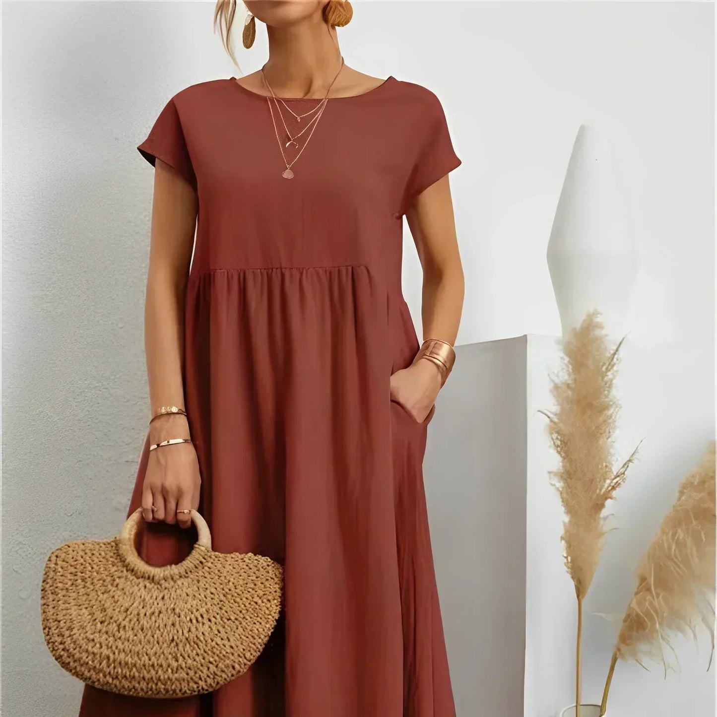 Variant image for Fina Dam Klänningar Vintage Elegant Lätt Material-46