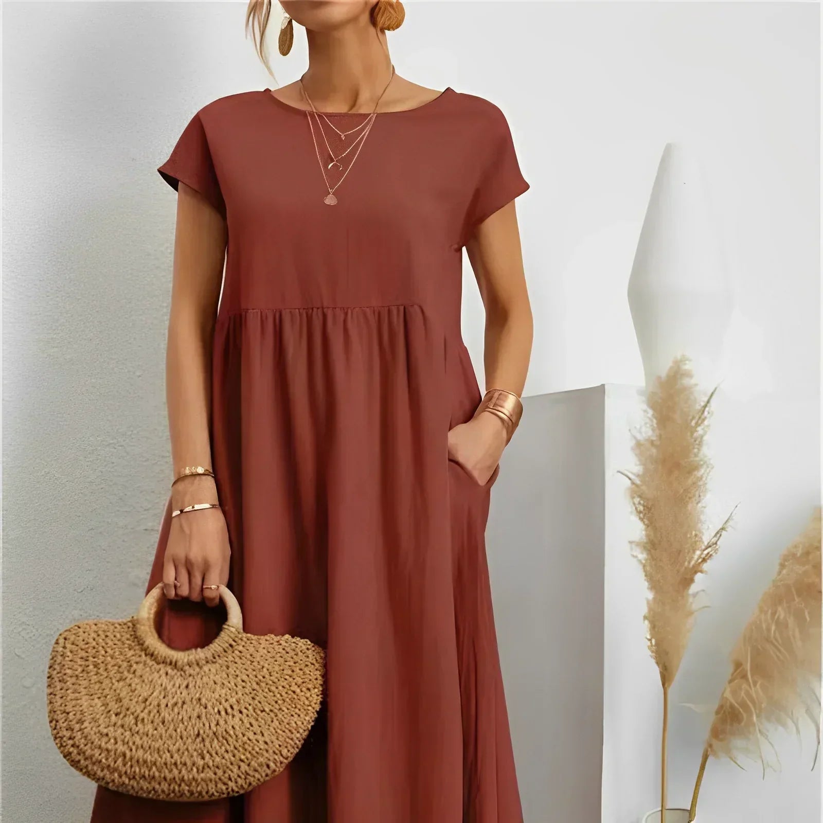 Variant image for Fina Dam Klänningar Vintage Elegant Lätt Material-46