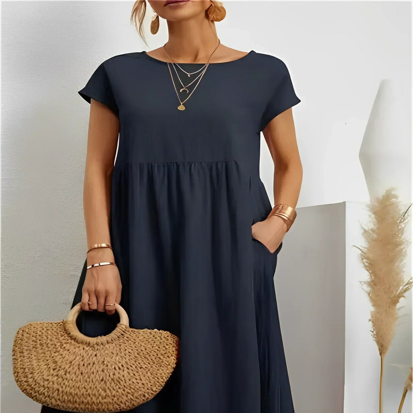 Variant image for Fina Dam Klänningar Vintage Elegant Lätt Material-36