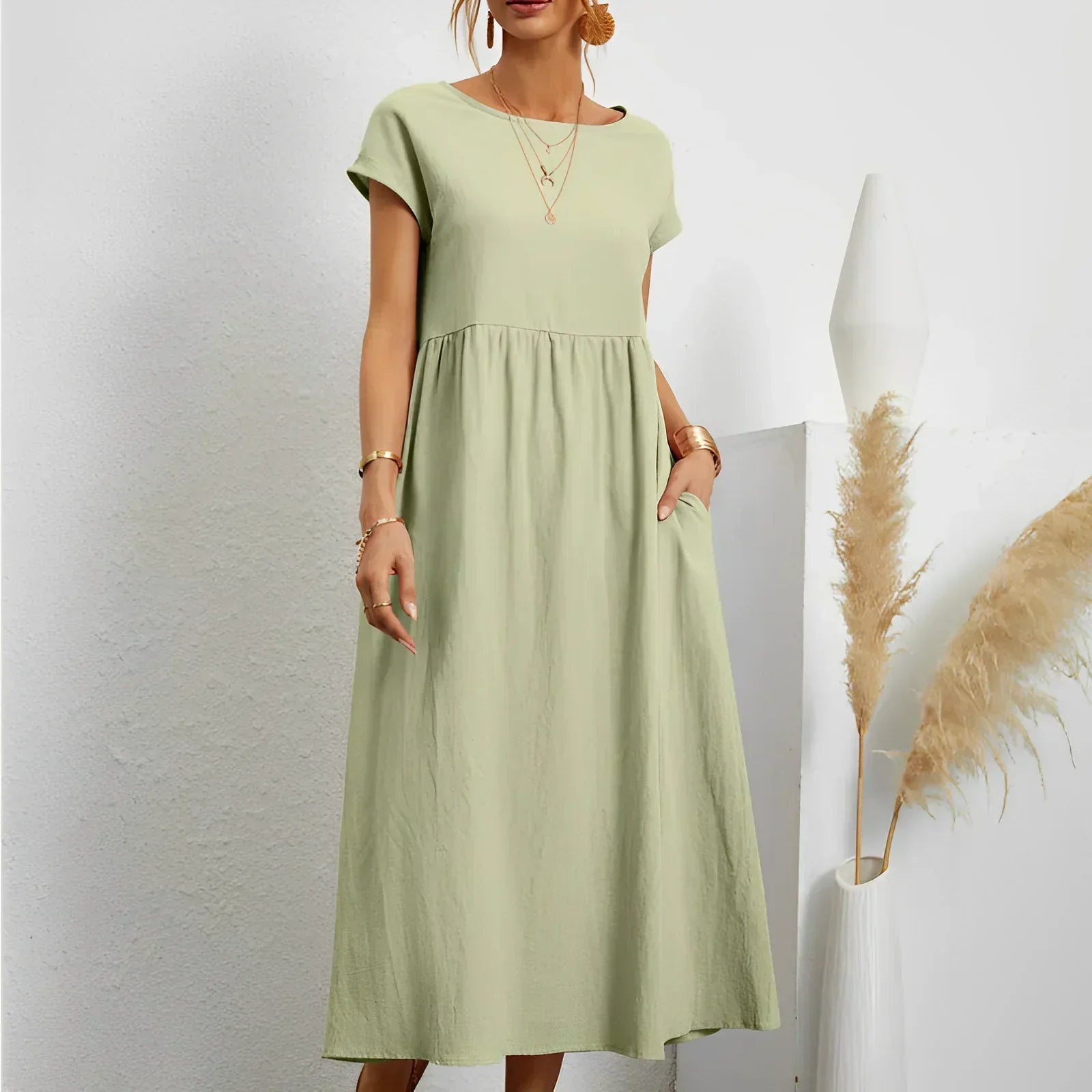 Variant image for Fina Dam Klänningar Vintage Elegant Lätt Material-16