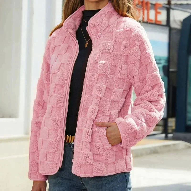 Variant image for Fleecejacka Dam Kort Modern Design Mjuk Fleece-16