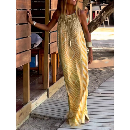 Variant image for Dam Sommarklänning Lätt och Luftig 100% Polyester Elegant Silhuett-6