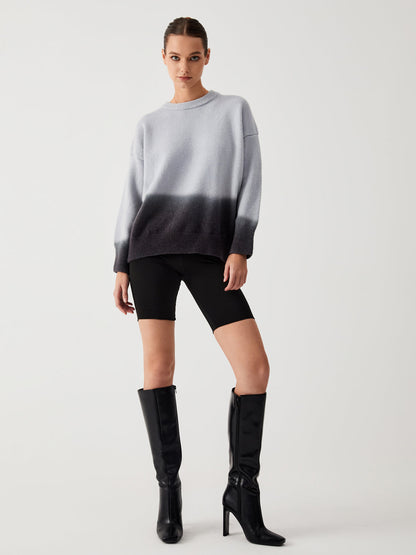 Plus Size Pullover Ombre Design Soft Acrylic-4