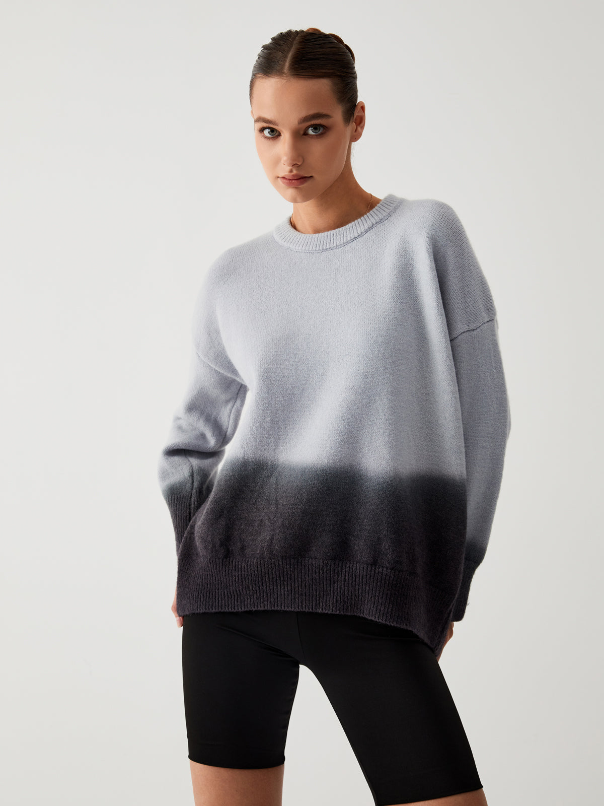 Variant image for Plus Size Pullover Ombre Design Soft Acrylic-1