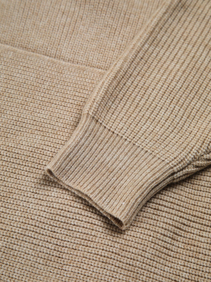 Stickad Dam Tröja Överdimensionerad i Bomull och Polyester-6